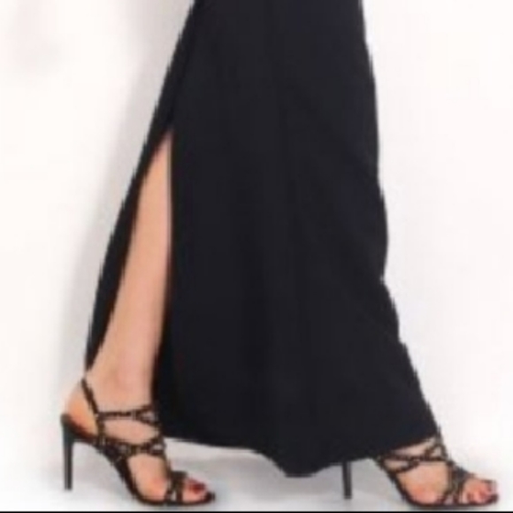 Peplum Maxi Dress With Drop shoulder - Picture 5 of 6